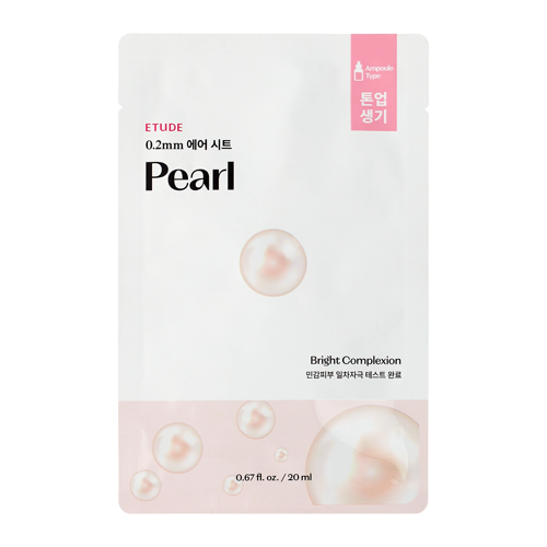 Etude House - Маска для лица с жемчугом - 0.2mm Therapy Air Mask - Pearl - 20ml
