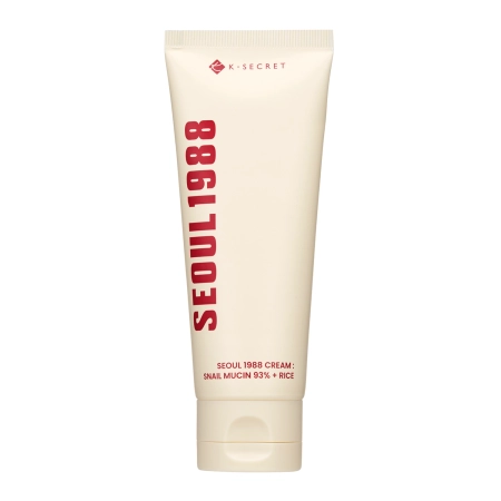 K-SECRET -  SEOUL 1988 Cream : Snail Mucin 93% + Rice - Заспокійливий крем з фільтратом слизу равлика та рисом - 100ml