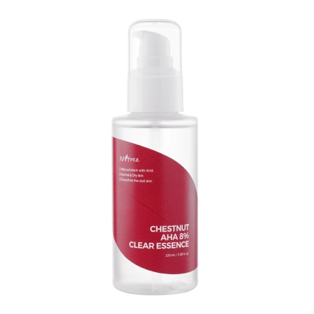 Isntree - Chestnut AHA 8% Clear Essence - Эссенция для лица с молочной и гликолевой кислотой - 100ml