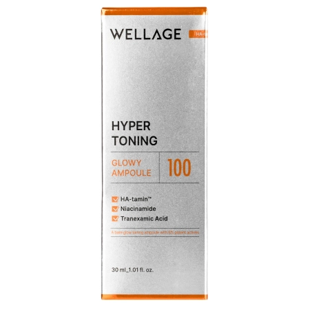 WELLAGE - Hyper Toning Glowy Ampoule - Освітлювально-тонізуюча ампула для обличчя - 30ml