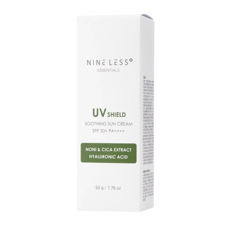 Nine Less - Essentials UV Shield Soothing Sun Cream SPF 50+/PA++++ - Увлажняющий солнцезащитный крем - 50g