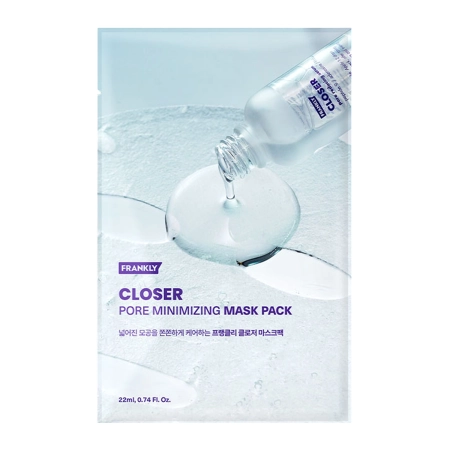 Frankly - Closer Mask - Тканевая маска для сужения пор - 1шт./22ml