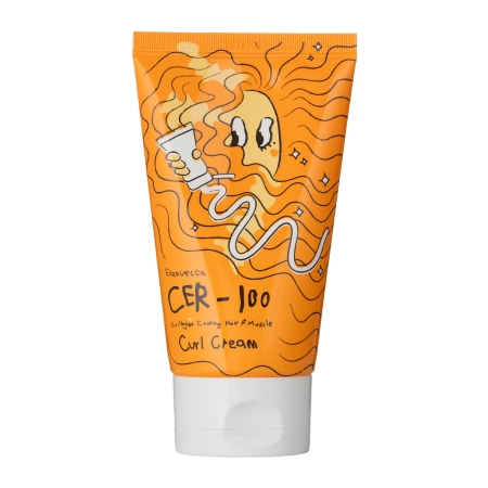 Elizavecca - CER-100 Collagen Coating Hair A+ Muscle Curl Cream - Увлажняющий крем для кудрявых волос - 120ml