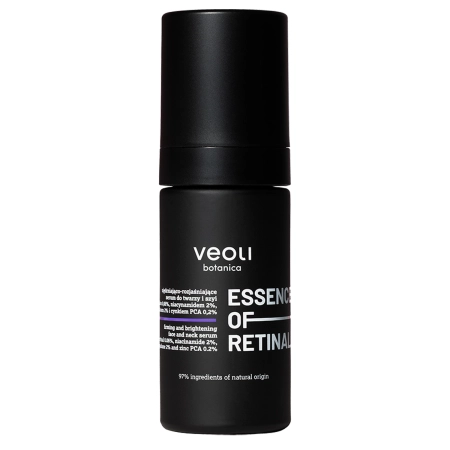 Veoli Botanica - Essence of Retinal - Зміцнювальна та освітлювальна сироватка для обличчя і шиї з ретиналем 0,06% - 30ml