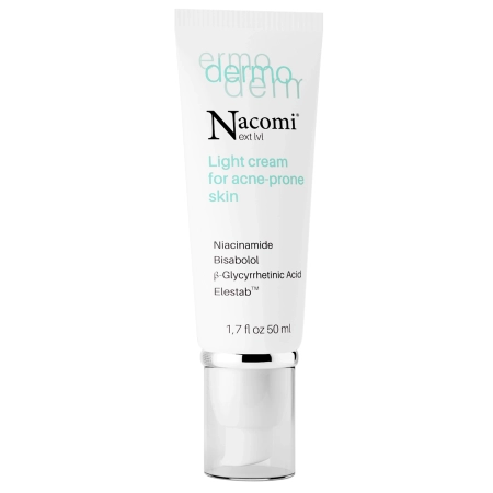 Nacomi - Легкий крем для проблемной кожи - Dermo - Light Cream for Acne-Prone Skin - 50ml