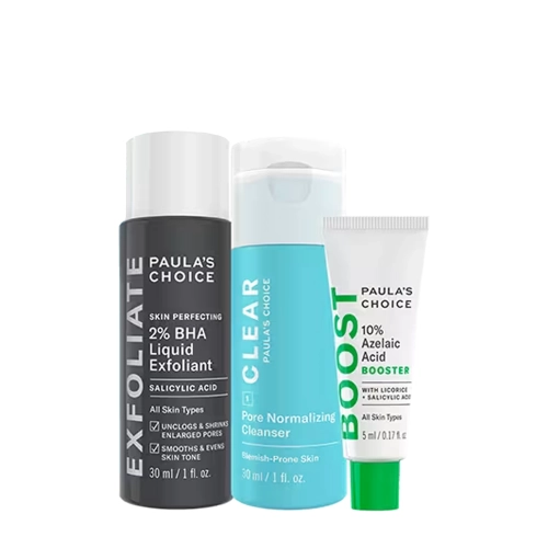 Paula's Choice - The Breakout - Fighting Kit - Набір косметики для боротьби з прищами та комедонами - 5ml+30ml+30ml
