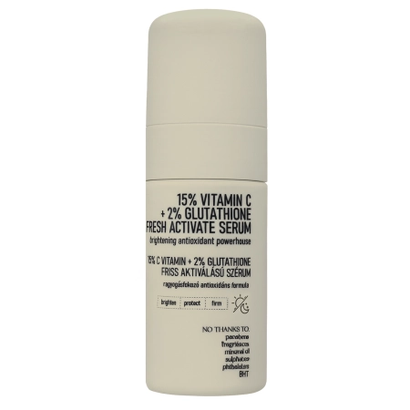Nerds. - 15% Vitamin C + 2% Glutathione Fresh Active Serum - Активная сыворотка с витамином C и глутатионом - 30ml