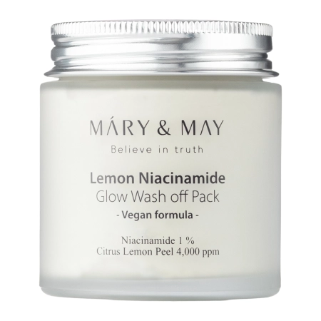 Mary&May - Lemon Niacinamide Glow Wash off Pack - Освітлювальна глиняна маска - 125g