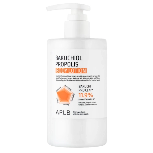APLB - Bakuchiol Propolis Body Lotion - Регенерирующий и укрепляющий бальзам для тела с бакучиолом и прополисом - 300ml