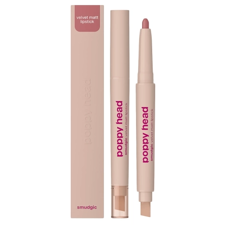 Poppy Head - Smudgic Velvet Matt Lipstick - Матовая помада-карандаш - 06 Charm Whisper - 0,85g