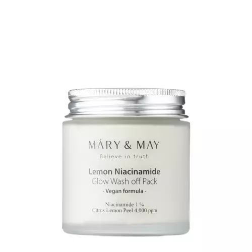 Mary&May - Lemon Niacinamide Glow Wash off Pack - Освітлювальна глиняна маска - 125g