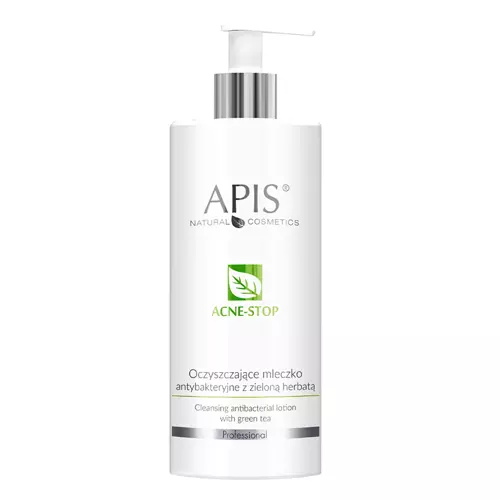 Apis - Professional - Очищаючий лосьйон для обличчя - Acne-Stop - Cleansing Antibacterial Lotion with Green Tea - 500ml