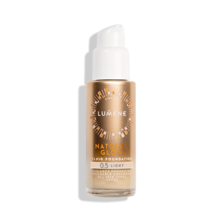 Lumene - Natural Glow Fluid Foundation SPF20 - Сияющий тональный крем - 0,5 Light - 30ml