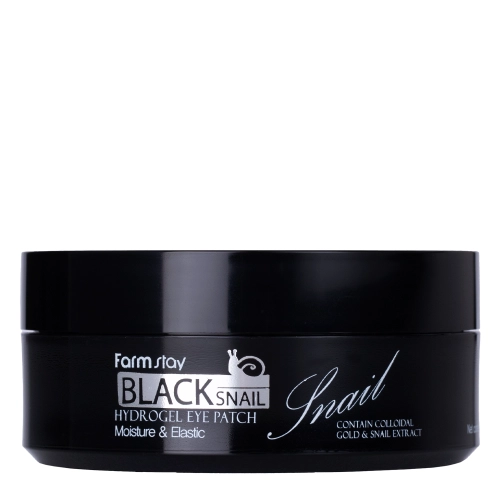 Farmstay - Black Snail Hydrogel Eye Patch - Гидрогелевые патчи под глаза с муцином черной улитки - 60шт.