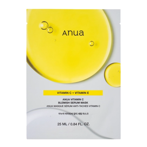 Anua - Green Lemon Vita C Blemish Serum Mask - Осветляющая тканевая маска для лица - 1шт./25ml