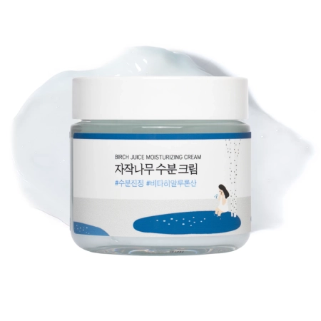 Round Lab - Birch Juice Moisturizing Cream - Зволожувальний крем з березовим соком - 80ml