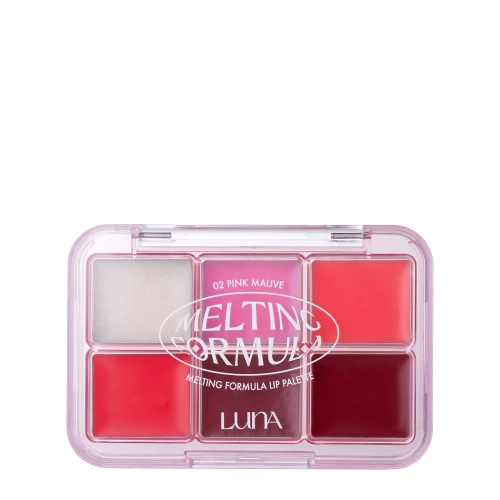 LUNA - Melting Formula Lip Palette - Палітра блисків для губ - 02 Pink Mauve - 10,2g