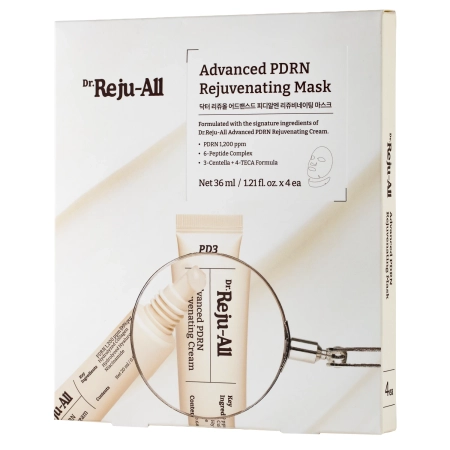 Dr. Reju-All - Advanced PDRN Rejuvenating Mask - Тканевая маска для восстановления и упругости кожи - 4шт/36ml