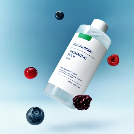EQQUALBERRY - Swimming Pool Daily Facial Toner - Увлажняюще-отшелушивающий тоник для лица - 300ml