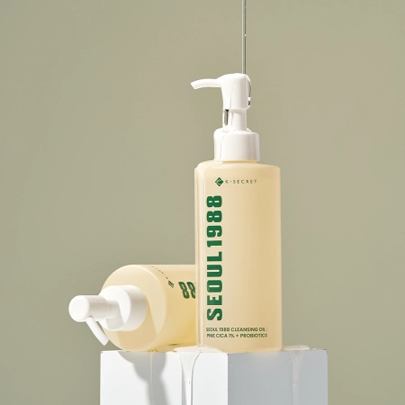 K-SECRET - SEOUL 1988 Cleansing Oil : Pine Cica 1% + Probiotics - Гидрофильное масло для демакияжа - 200ml