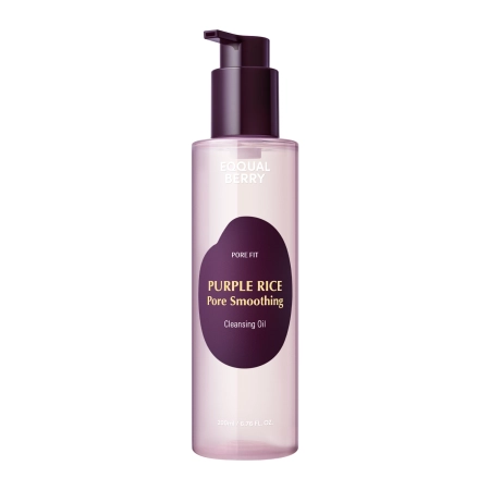 EQQUALBERRY - Purple Rice Pore Smoothing Cleansing Oil - Гидрофильное масло для снятия макияжа - 200ml