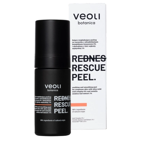 Veoli Botanica - Redness Rescue Peel - Успокаивающий разглаживающий пилинг для кожи с куперозом - 30ml