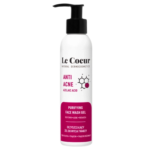 Le Coeur - Anti Acne - Гель для вмивання обличчя з азелаїновою та яблучною кислотами - 150ml