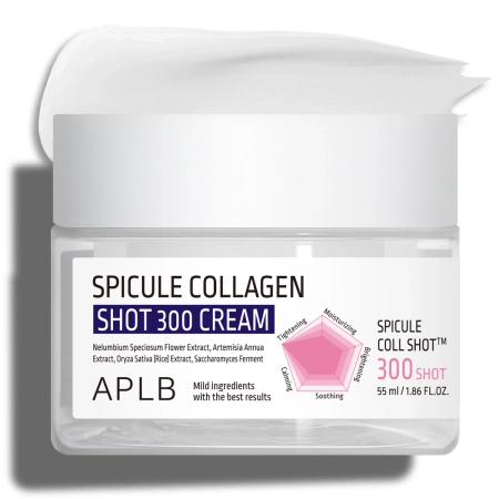 APLB - Spicule Collagen Shot 300 Cream - Мікроголковий крем для обличчя з колагеном - 55ml