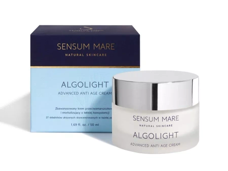 Sensum Mare ALGOLIGHT Advanced Anti Age Cream - Відновлювальний крем проти зморшок з легкою текстурою - 50ml