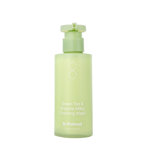 By Wishtrend - Green Tea & Enzyme Milky Foaming Wash - Пінка для вмивання обличчя - 140ml