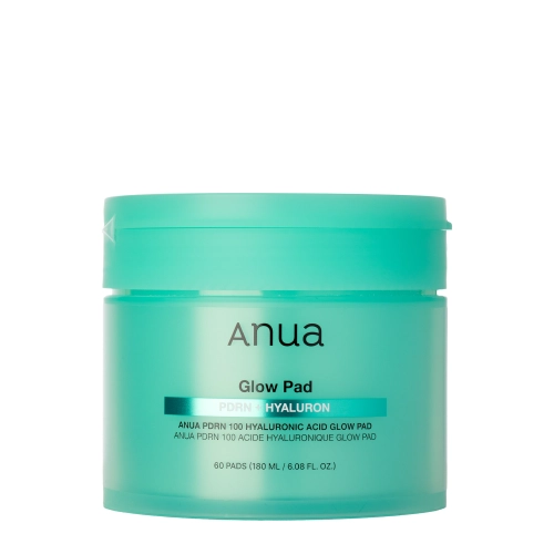 Anua - PDRN 100 Hyaluronic Acid Glow Pad - Увлажняюще-осветляющие пэды для лица - 180ml/60шт.