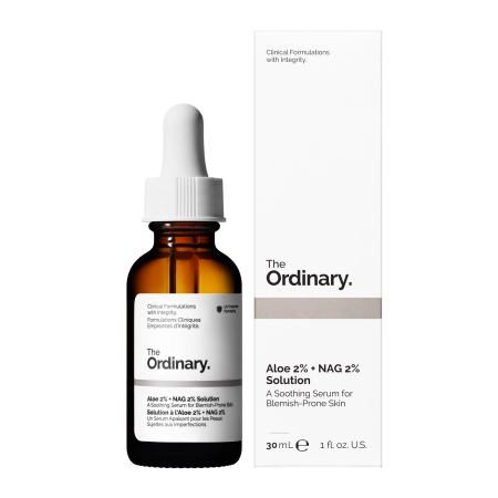 The Ordinary - Aloe 2% + NAG 2% Solution - Сыворотка для лица с алоэ - 30ml