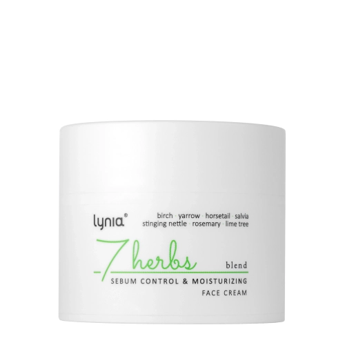Lynia - Зволожувальний крем для регуляції секреції себуму - 7 Herbs - Sebum Control, Moisturizing - 50ml