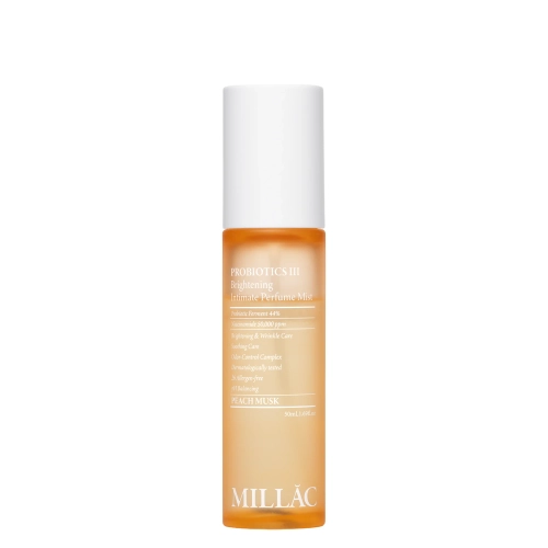 MILLAC - Probiotics III Brightening Intimate Perfume Mist - Пробиотический парфюмированный спрей для интимной зоны - Peach Musk - 50ml