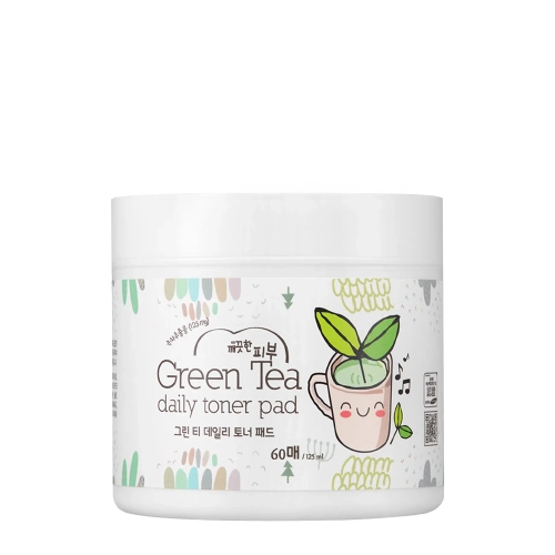 Esfolio - Pure Skin Green Tea Daily Toner Pad - Тонизирующие пэды с зеленым чаем - 130ml/60шт
