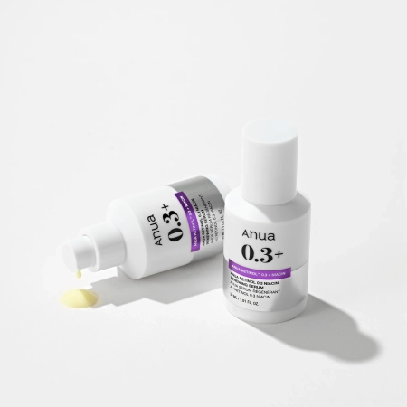 Anua - Nano Retinol 0,3% + Niacin Renewing Serum - Разглаживающая и осветляющая сыворотка с ретинолом - 30ml