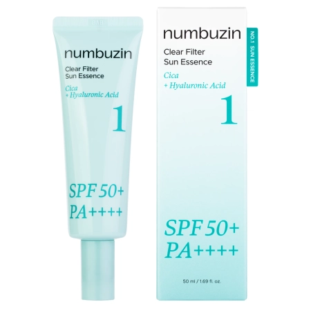 Numbuzin - No.1 Clear Filter Sun Essence SPF50+ PA++++ - Сонцезахисна есенція для обличчя - 50ml