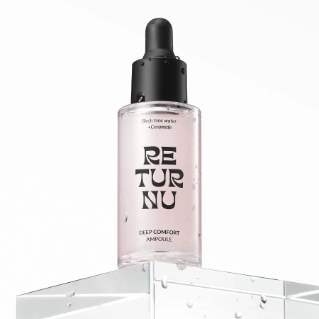 Returnu - Deep Comfort Ampoule - Увлажняющая ампула для лица с березовой водой и церамидами - 30ml