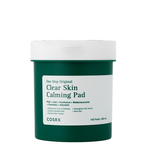 COSRX - One Step Original Clear Skin Calming Pad - Заспокійливі очищувальні педи для проблемної шкіри - 280ml/100шт