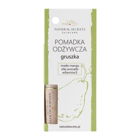 Natural Secrets - Захисна помада для губ - Груша - 3,5g