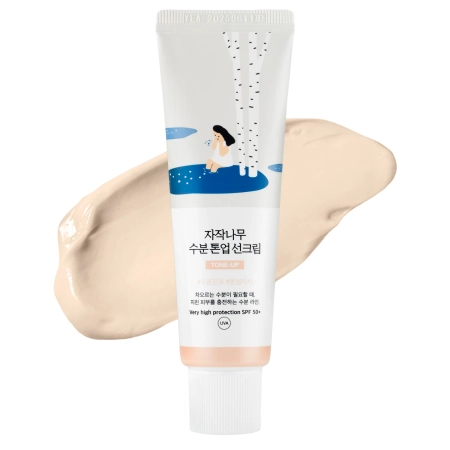 Round Lab - Birch Moisture Tone-Up Sunscreen - Тонирующий солнцезащитный крем с березовым соком - 50ml