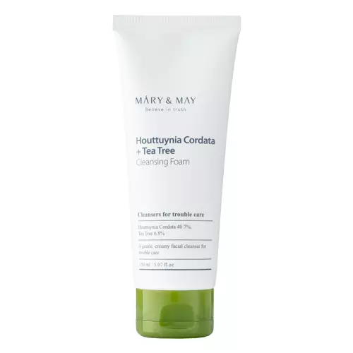 Mary&May - Houttuynia Cordata + Tea Tree Cleansing Foam - Пенка для умывания лица с экстрактом гуттуинии и чайного дерева - 150ml
