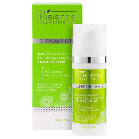 Bielenda Professional - Нормализующий и увлажняющий крем с бакучиолом - Supremelab - Sebio Derm - 50ml