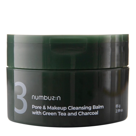 Numbuzin - Pore & Makeup Cleansing Balm With Green Tea And Charcoal - Очищувальний бальзам для обличчя - 85g