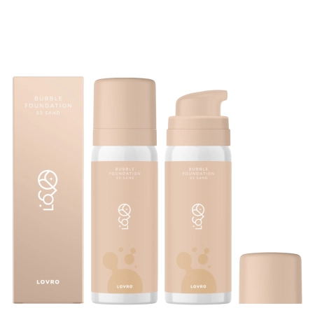 LOVRO - Bubble Foundation - Тональна основа з повітряною формулою для сяйва шкіри - 03 Sand - 50ml
