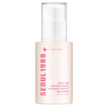 K-SECRET - SEOUL 1988 Boosting Serum : Collagen Complex 7 + Red Ginseng - Сироватка з колагеном і екстрактом женьшеню - 30ml
