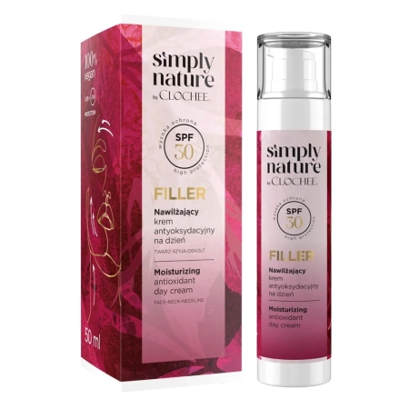 Clochee - Simply Nature Filler - SPF 30 - Зволожувальний антиоксидантний денний крем - 50ml