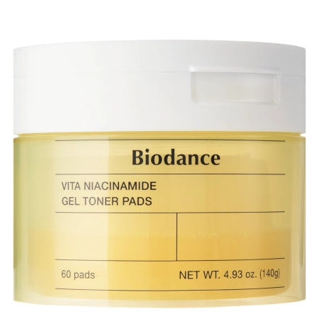Biodance - Vita Niacinamide Gel Toner Pads - Осветляющие пэды для лица - 60шт