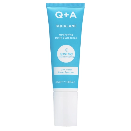 Q+A - Squalane SPF50 Hydrating Facial Sunscreen - Увлажняющий солнцезащитный крем для лица с скваланом - 50ml