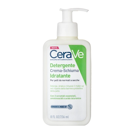 CeraVe - Hydrating Cream-to-Foam Cleanser - Увлажняющая крем-пенка для умывания - 236ml